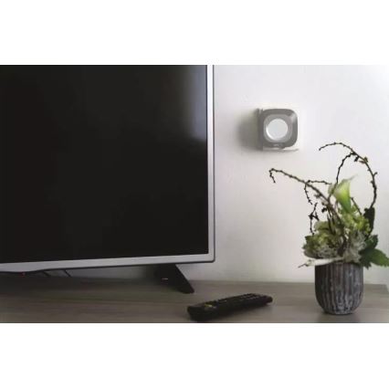 Bezprzewodowy dzwonek do gniazdka 230V + 1xCR2032 IP44 szary