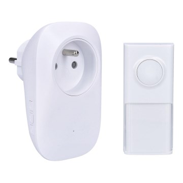 Bezprzewodowy dzwonek do gniazdka 230V/1xLR23A IP55