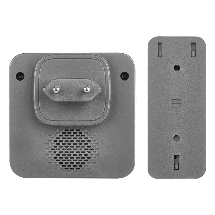 Bezprzewodowy dzwonek do gniazdka GoSmart 230V + 1xCR2032 szary Wi-Fi