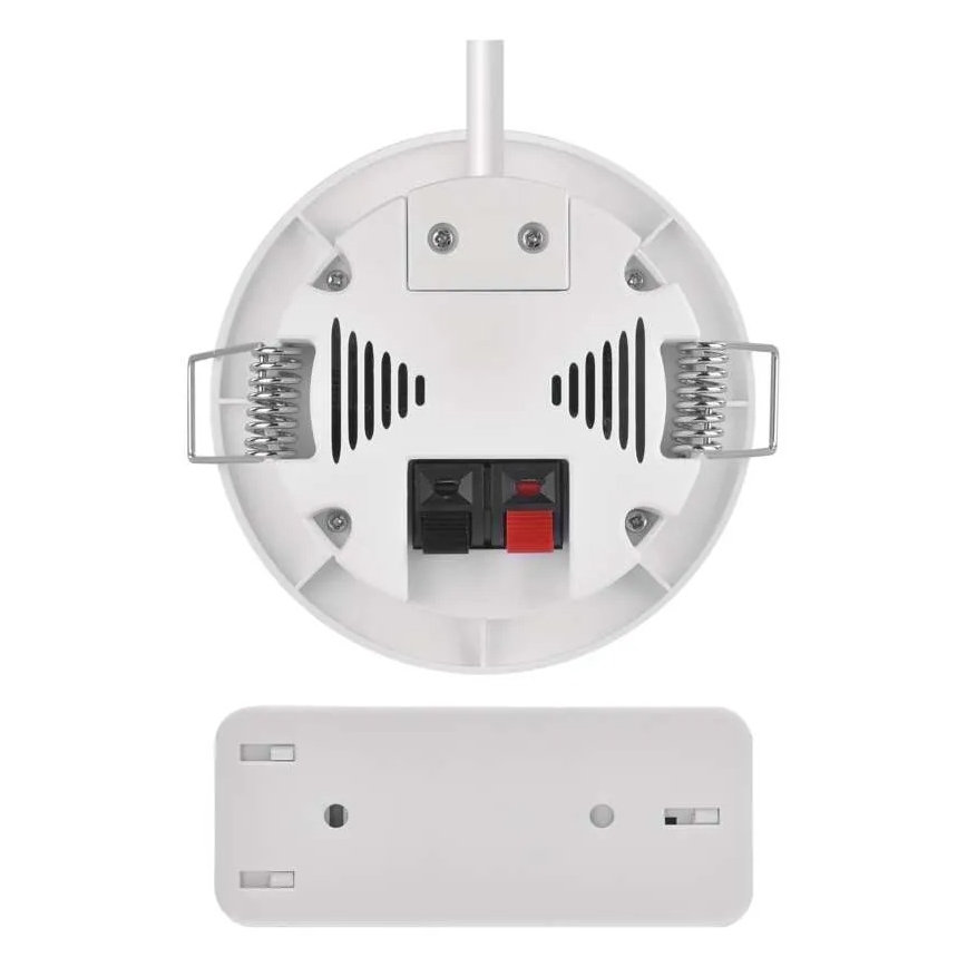 Bezprzewodowy dzwonek do zabudowy 230V + 1xCR2032 biały