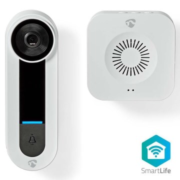 Bezprzewodowy dzwonek wideo z czujnikiem Full HD 1536p 3xAA Wi-Fi IP65