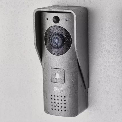 Bezprzewodowy dzwonek wideo z czujnikiem ruchu GoSmart 12V 3xAA IP44 Wi-Fi Tuya