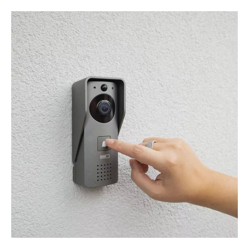 Bezprzewodowy dzwonek wideo z czujnikiem ruchu GoSmart 12V 3xAA IP44 Wi-Fi Tuya