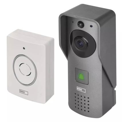 Bezprzewodowy dzwonek wideo z czujnikiem ruchu GoSmart 12V 3xAA IP44 Wi-Fi Tuya