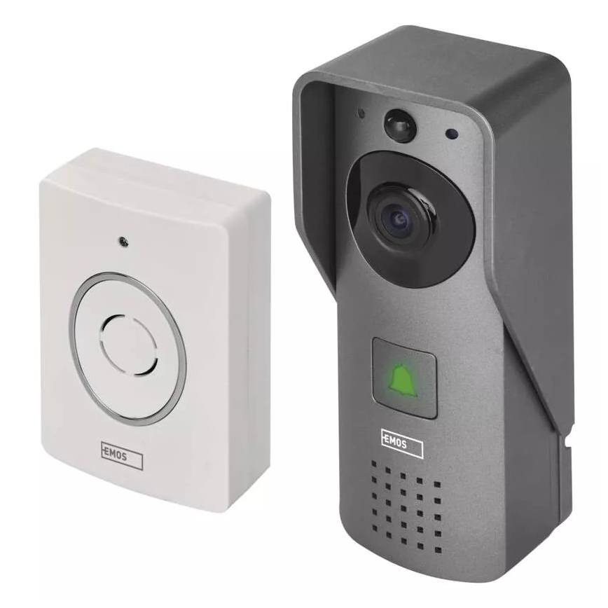 Bezprzewodowy dzwonek wideo z czujnikiem ruchu GoSmart 12V 3xAA IP44 Wi-Fi Tuya