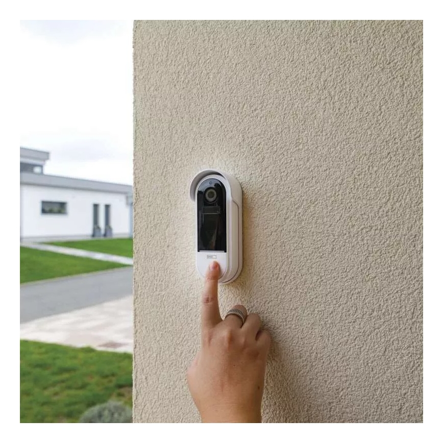 Bezprzewodowy dzwonek wideo z czujnikiem ruchu GoSmart 5V 3xAA IP65 Wi-Fi Tuya