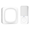 Bezprzewodowy dzwonek z oświetleniem LED do gniazdka 230V IP56 biały