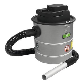 Bezprzewodowy odkurzacz do popiołu z filtrem HEPA 12 l 110W/18V 2000 mAh matowy chrom