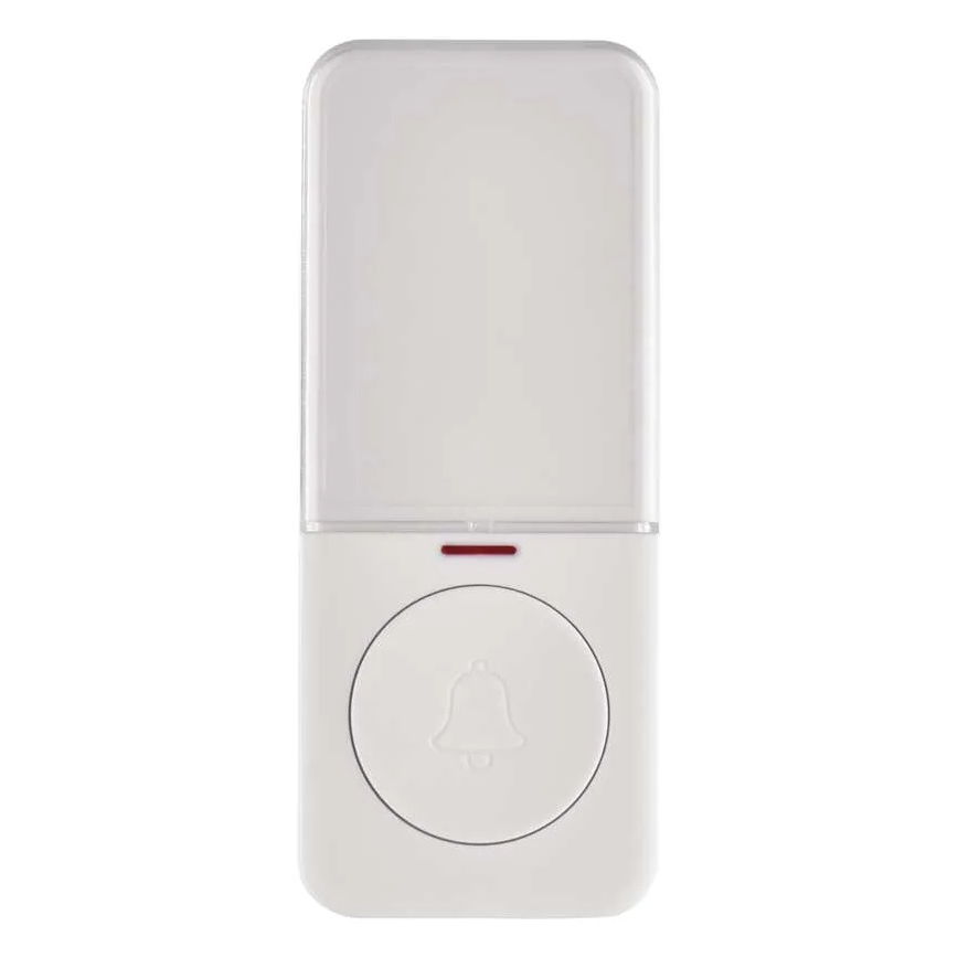 Bezprzewodowy przycisk do dzwonka 1xCR2032 biały