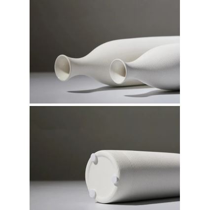 Biała ceramiczna waza 33 cm