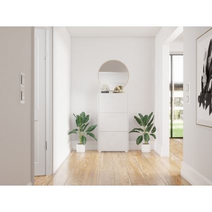 Biała szafka na buty PIGO