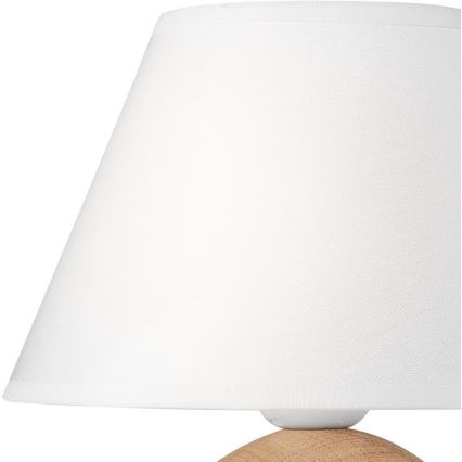 Wymienne klosz do lampki stołowej JUTA E27 śr. 19 cm biały
