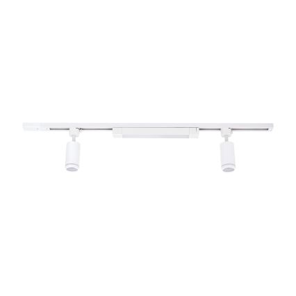 Białe oświetlenie LED punktowe w systemie szynowym TRACER 2xGU10/10W/230V + LED/20W 1 m