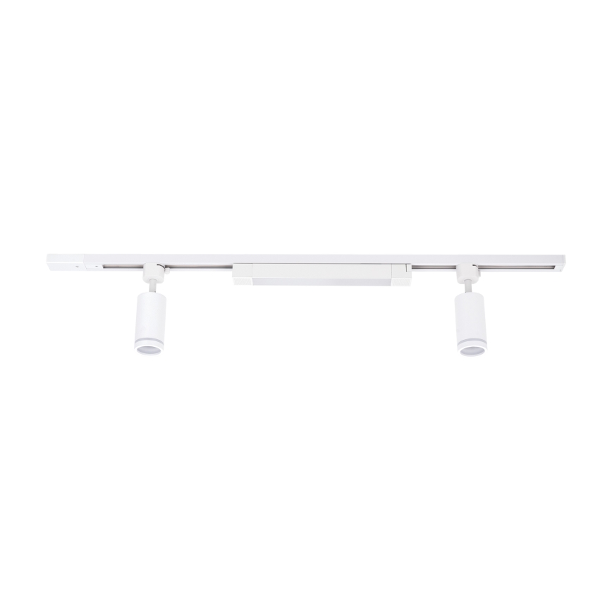 Białe oświetlenie LED punktowe w systemie szynowym TRACER 2xGU10/10W/230V + LED/20W 1 m