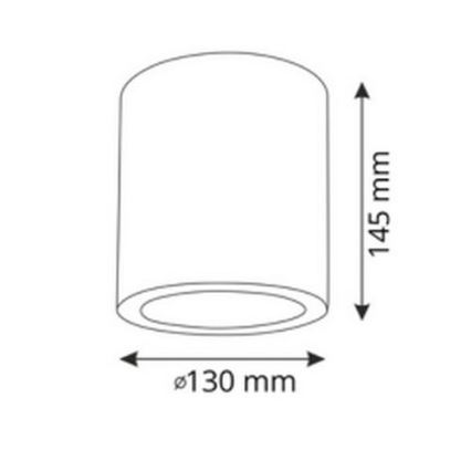 Białe punktowe oświetlenie LED RGBW JUPITER 1xE27/6,5W/230V 2700-6500K Wi-Fi o średnicy 13 cm