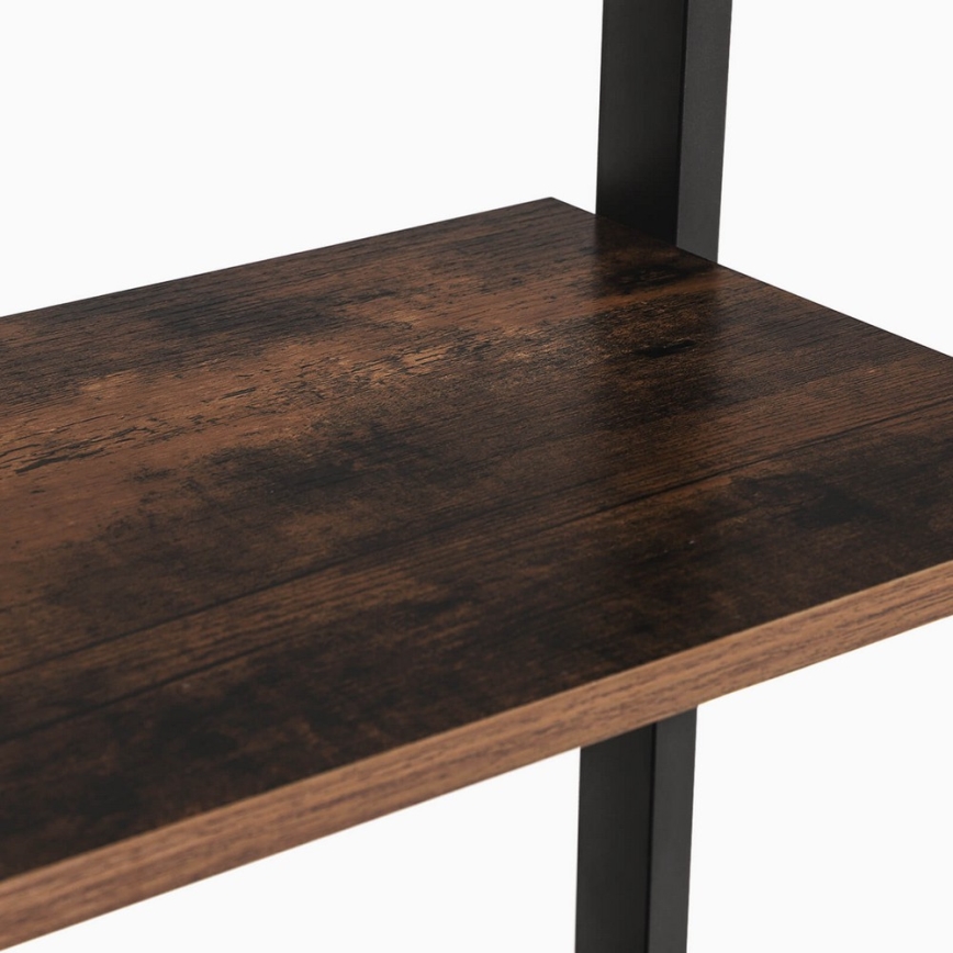 Biblioteczka NAVARO brązowa/czarna