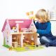 Bigjigs Toys - Przenośny drewniany domek dla lalek
