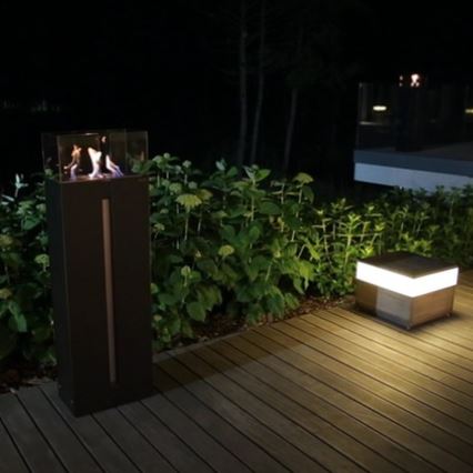 Kratki - Kominek BIO 113,6x35,9 cm 2kW czarny