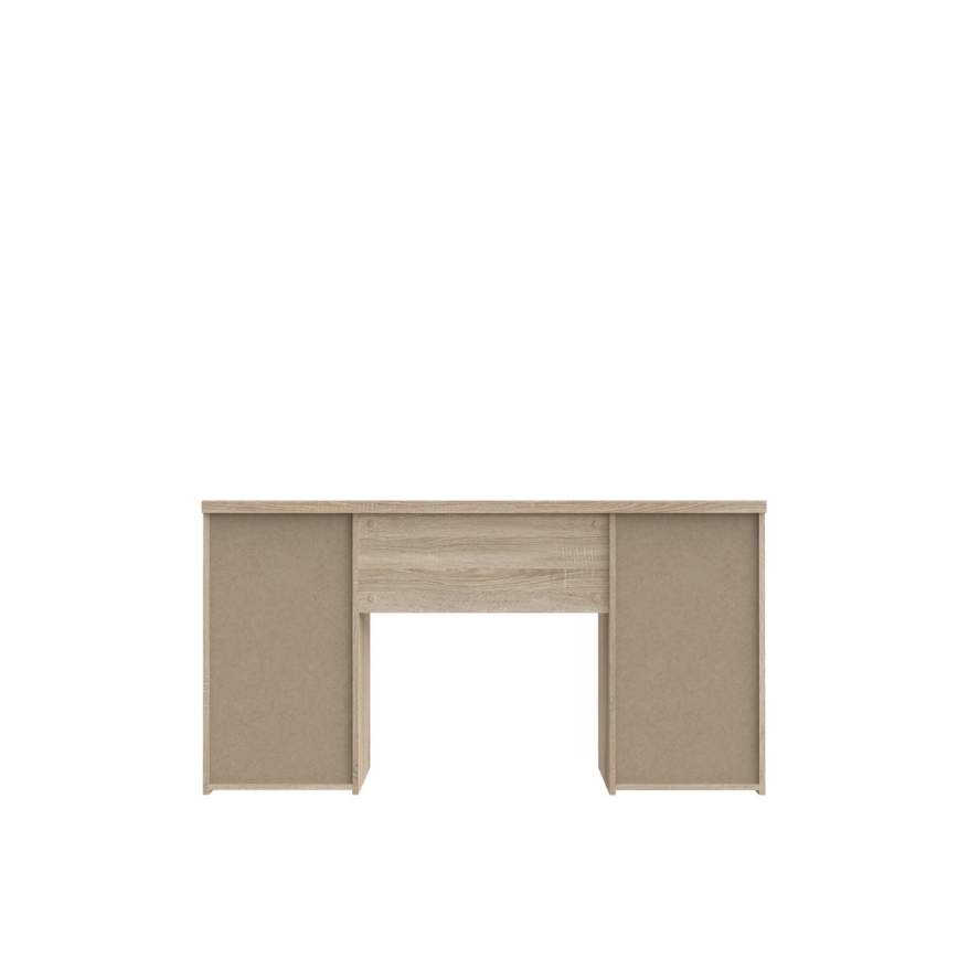 Biurko ARENO białe/dąb sonoma