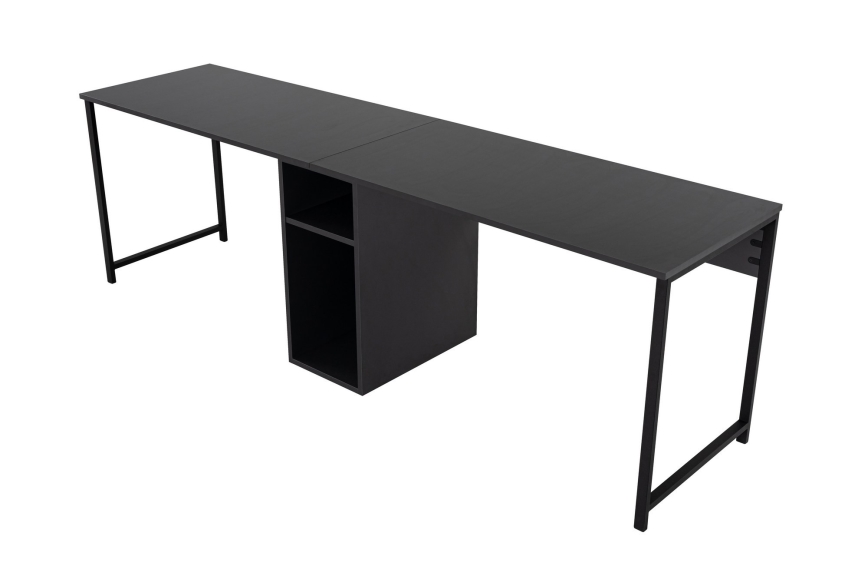 Biurko CLARO 240x60 cm antracyt/czarny