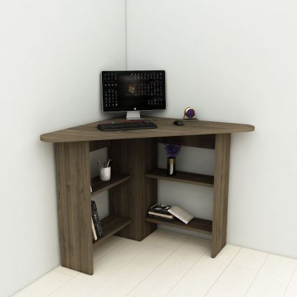 Biurko CORNER 73,8x80 cm brązowe