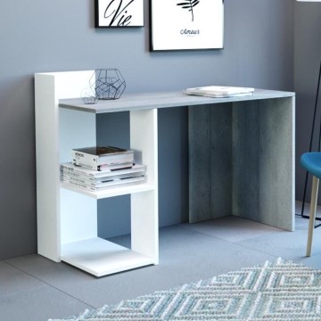 Biurko MARLO szary beton/biały