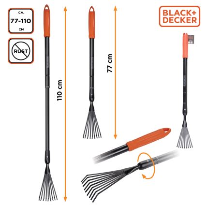 BLACK+DECKER - Grabie teleskopowe 77-110 cm
