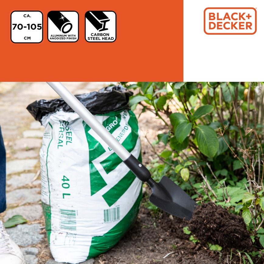 BLACK+DECKER - Łopata 70-105 cm