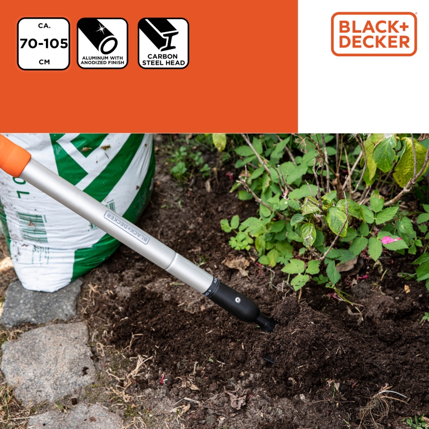 BLACK+DECKER - Łopata 70-105 cm