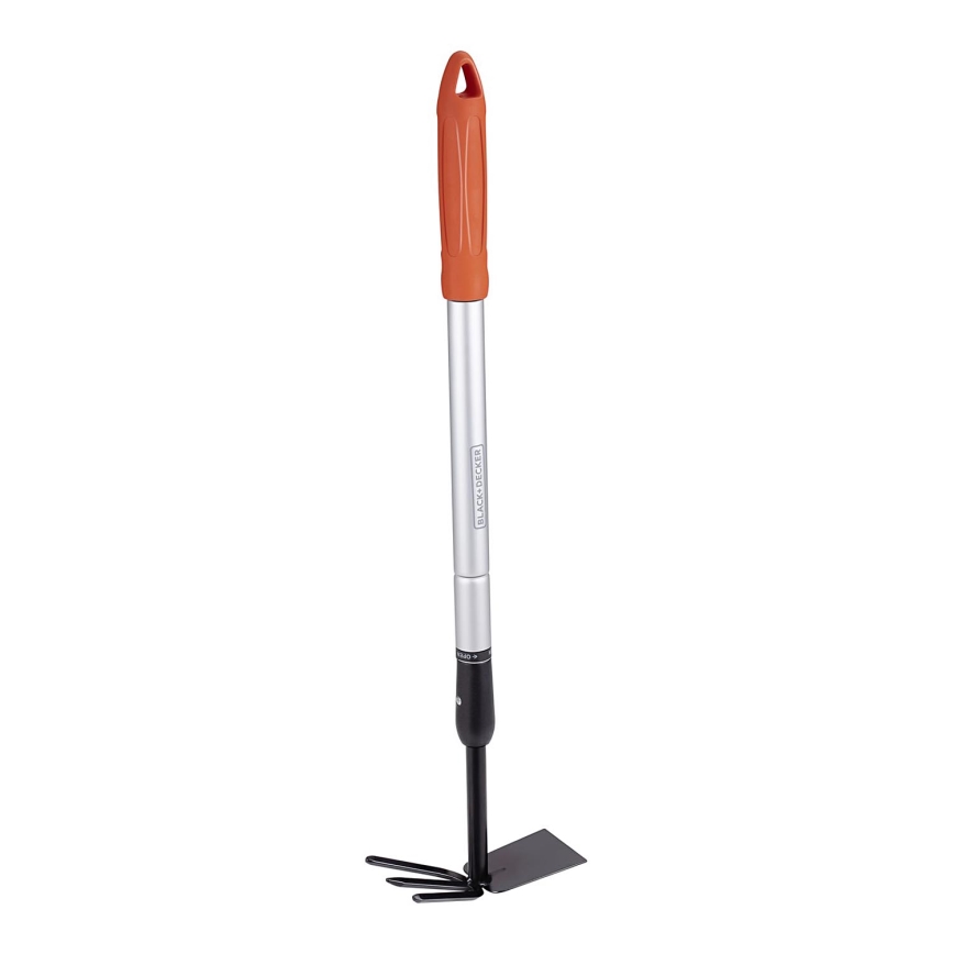 BLACK+DECKER - Motyka ogrodowa z trójzębnym spulchniaczem gleby 66-101 cm