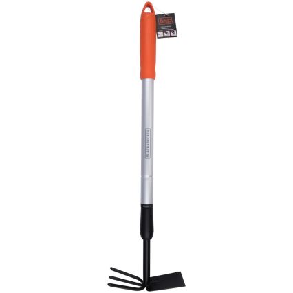 BLACK+DECKER - Motyka ogrodowa z trójzębnym spulchniaczem gleby 66-101 cm