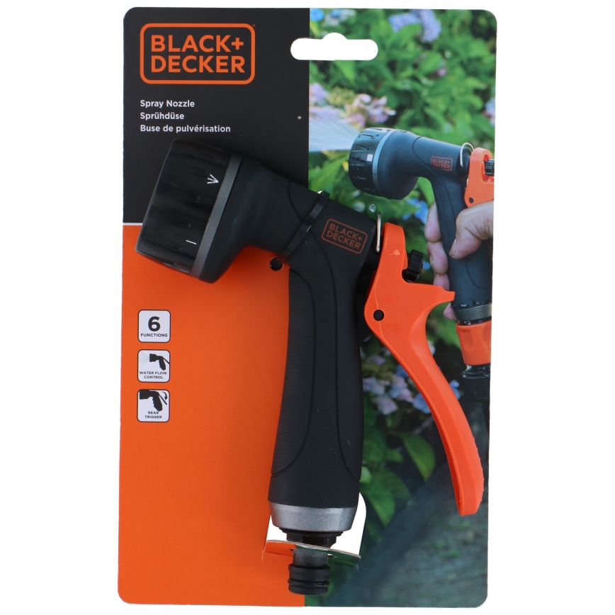 BLACK+DECKER - Pistolet do nawadniania 6 funkcji