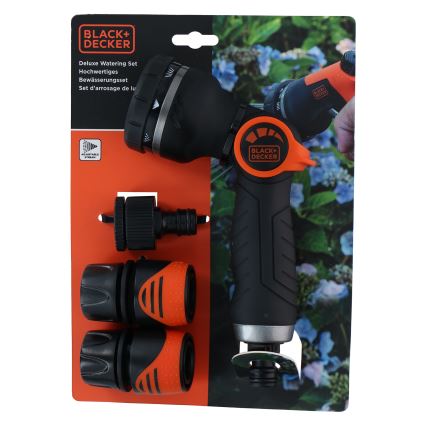 BLACK+DECKER - Pistolet do nawadniania z 3 złączami