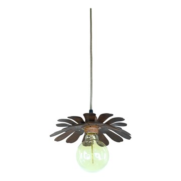 Bohemia-Design - Lampa wisząca na przewodzie 1xE27/60W/230V brązowa
