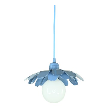 Bohemia-Design - Lampa wisząca na przewodzie 1xE27/60W/230V niebieska