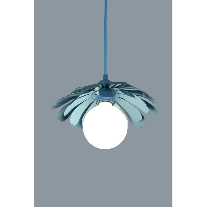 Bohemia-Design - Lampa wisząca na przewodzie 1xE27/60W/230V niebieska