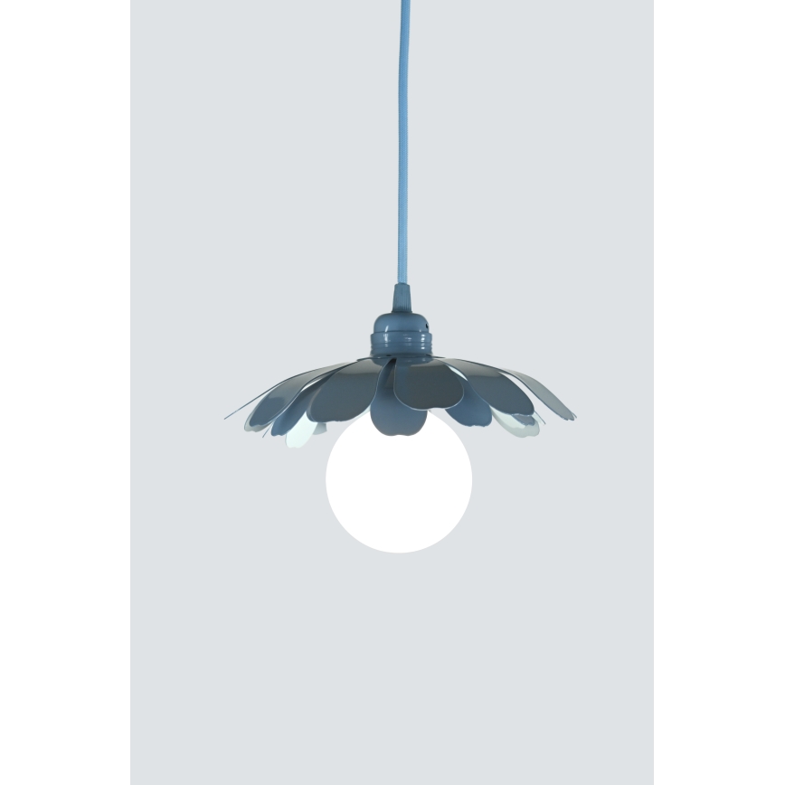 Bohemia-Design - Lampa wisząca na przewodzie 1xE27/60W/230V niebieska