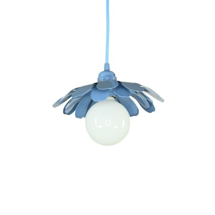 Bohemia-Design - Lampa wisząca na przewodzie 1xE27/60W/230V niebieska