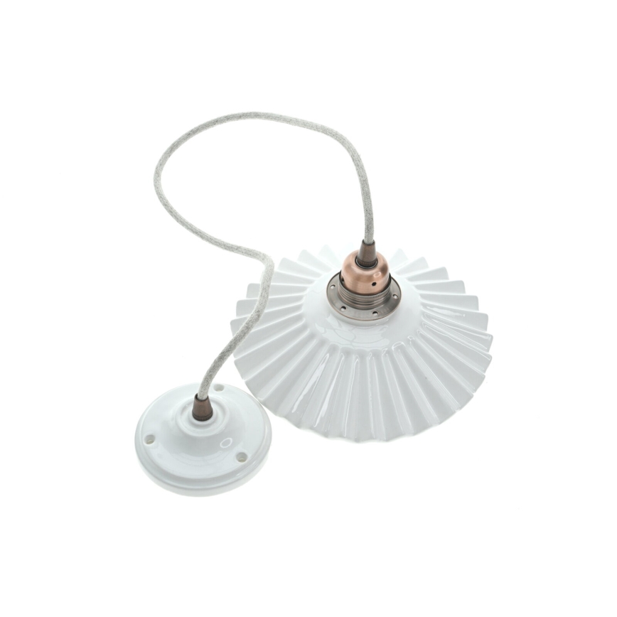 Bohemia-Design - Porcelanowy żyrandol na przewodzie 1xE27/60W/230V