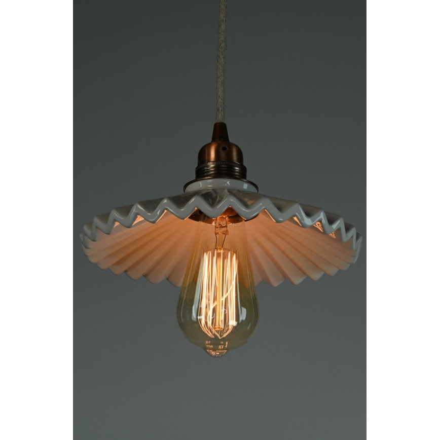 Bohemia-Design - Porcelanowy żyrandol na przewodzie 1xE27/60W/230V