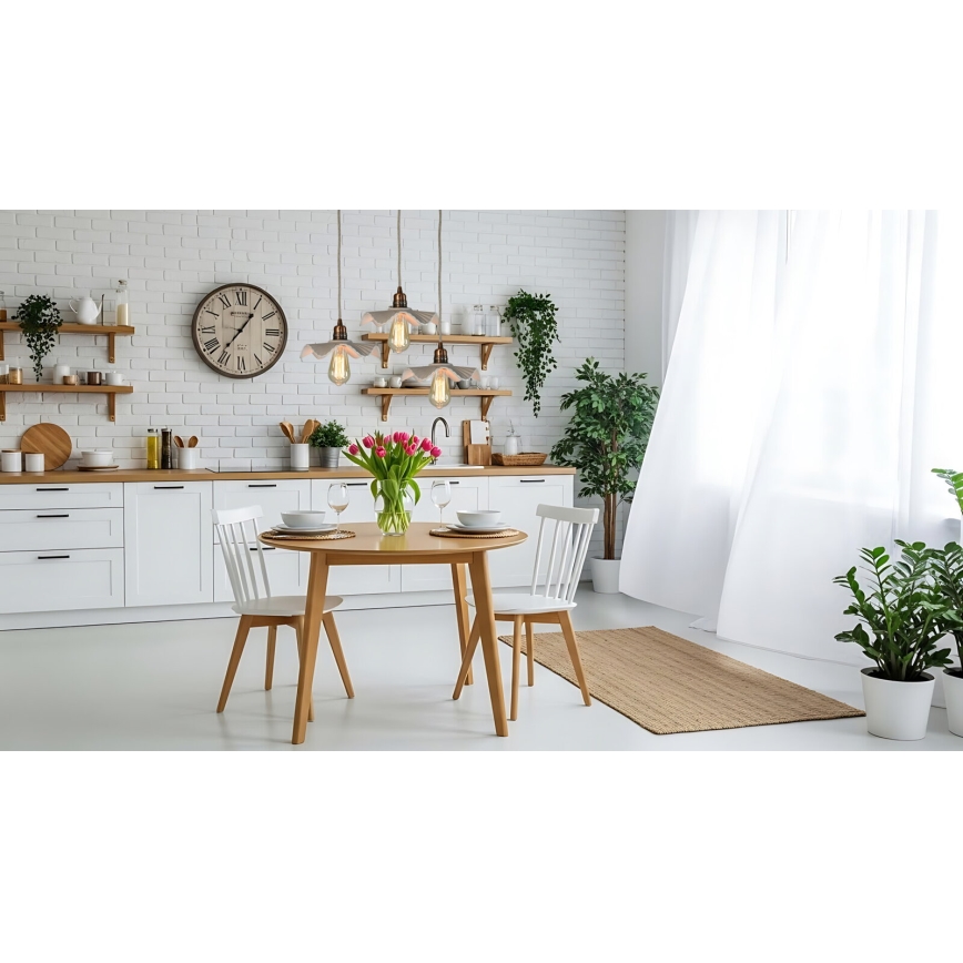 Bohemia-Design - Porcelanowy żyrandol na przewodzie 1xE27/60W/230V