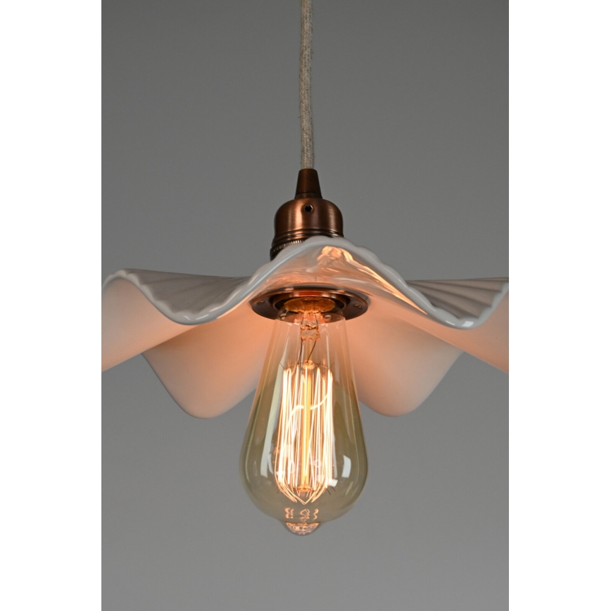 Bohemia-Design - Porcelanowy żyrandol na przewodzie 1xE27/60W/230V
