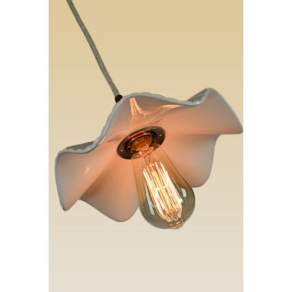 Bohemia-Design - Porcelanowy żyrandol na przewodzie 1xE27/60W/230V