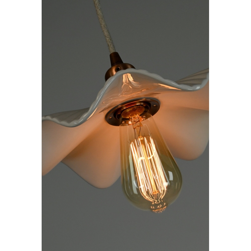 Bohemia-Design - Porcelanowy żyrandol na przewodzie 1xE27/60W/230V
