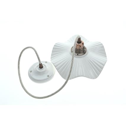 Bohemia-Design - Porcelanowy żyrandol na przewodzie 1xE27/60W/230V
