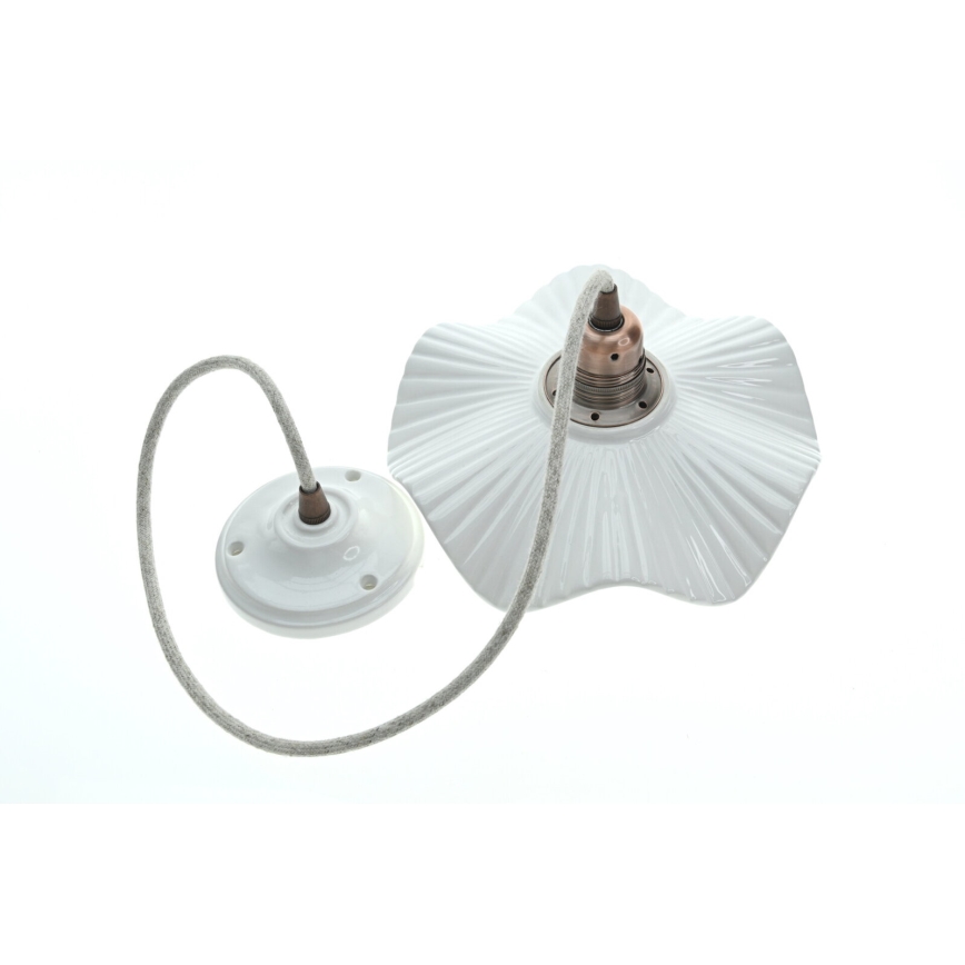 Bohemia-Design - Porcelanowy żyrandol na przewodzie 1xE27/60W/230V