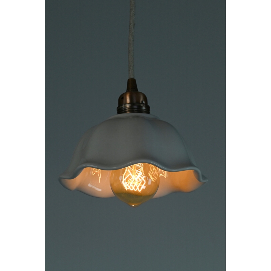 Bohemia-Design - Porcelanowy żyrandol na przewodzie 1xE27/60W/230V