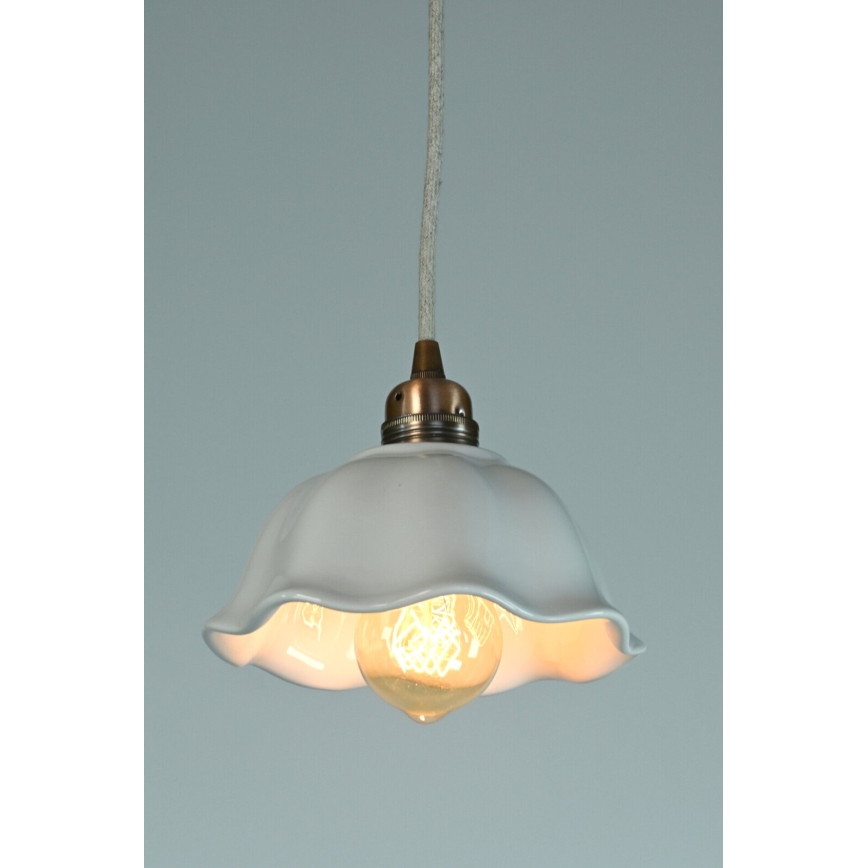 Bohemia-Design - Porcelanowy żyrandol na przewodzie 1xE27/60W/230V