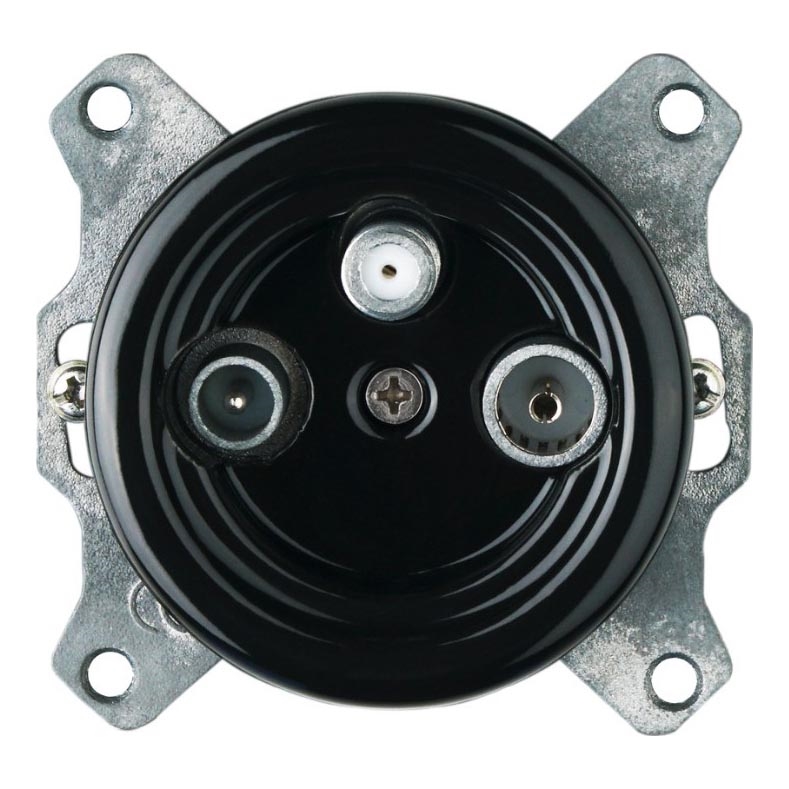 Bohemia-Design - Retro porcelanowe gniazdo TV/SAT-W bez ramki czarne