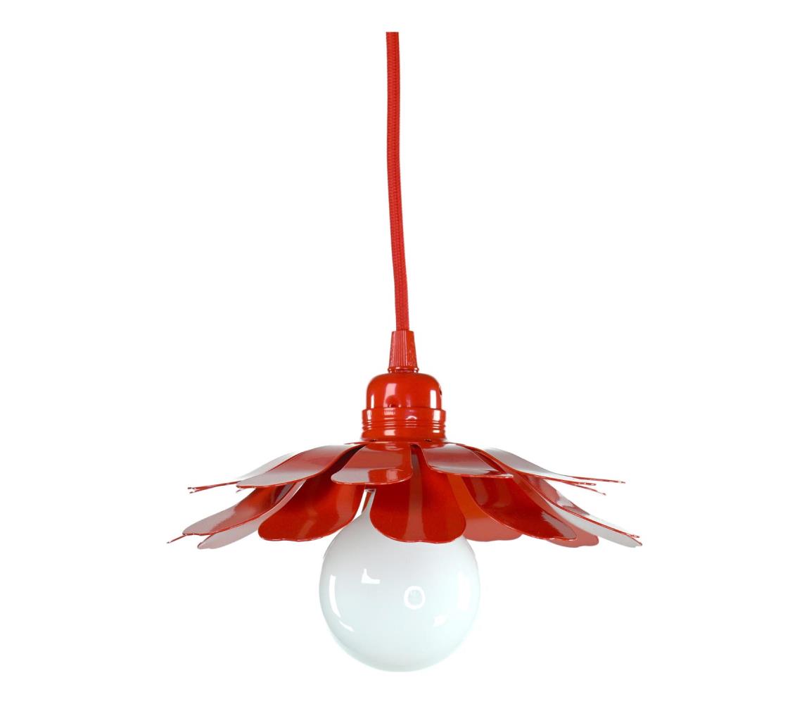 Bohemia-Design - Żyrandol na lince 1xE27/60W/230V czerwony